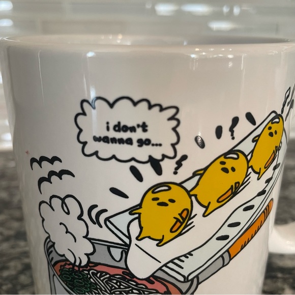 New Gudetama I don't wanna go... by Sanrio Ceramic Mug - Picture 4 of 9